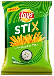 Чипсы ЛЕЙС СТИКС сметана лук 65г