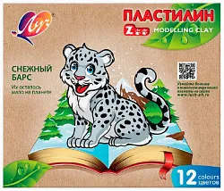 Пластилин ЛУЧ Зоо мини 12цв