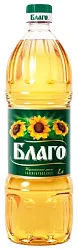 Масло подсолнечное БЛАГО рафинированное 1л