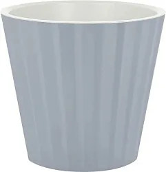 Горшок для цветов ИНГРИН Вуд Д16см Утренний туман c дренажной вставкой 2л арт.IG640010025