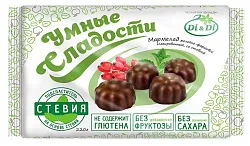 Мармелад УМНЫЕ СЛАДОСТИ диетический желейный в глазури 220г