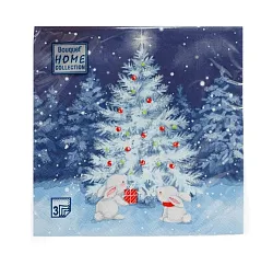 Салфетки ХОУМ КОЛЛЕКШН В новогоднюю ночь 33*33см 3сл 20л