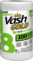 Тряпка ВОШ ГОЛД ЭКО Френдли рулон 100л арт.307895