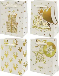 Пакет подарочный Мерри Крисмас 12*6.8*15.5см арт.9024XS