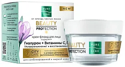 Крем-флюид для лица ЧИСТАЯ ЛИНИЯ Гиалурон и витамины С Е 45мл