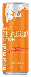 Энергетический напиток РЕД БУЛЛ абрикос клубника ж/б 0.25л