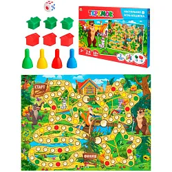 Настольная игра РЫЖИЙ КОТ Лучшие ходилки теремок арт.ИНЗ-3081