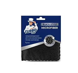 Салфетка ТУРБОМАГ Блэк универсальная микрофибра 30*30см 1шт