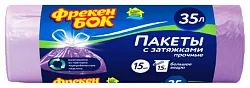 Пакеты для мусора ФРЕКЕН БОК прочные с затяжками 35л 15шт
