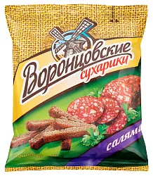 Сухарики ржаные ВОРОНЦОВСКИЕ салями 40г