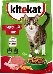 Корм для кошек КИТЕКЕТ Мясной пир 1.3кг