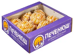 Печенье ПЕЧЕНЮШ Апельсиныч в белой глазури 600г