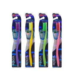 Зубная щетка РЕНДАЛ Неон средняя 1шт