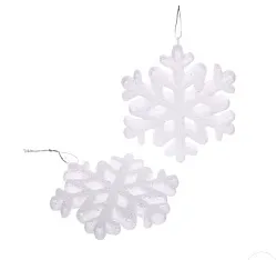 Елочная игрушка СЕРПАНТИН Снежинки 2шт арт.916-0007