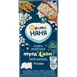 Каша ФРУТОНЯНЯ жидкая молочно-рисовая бзмж т/пак 0.2л