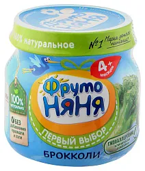 Пюре ФРУТОНЯНЯ брокколи ст/б 80г