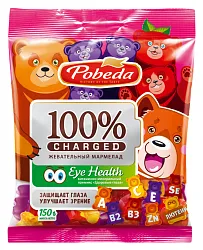 Жевательный мармелад ПОБЕДА ВКУСА Здоровые глаза 150г