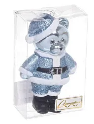 Елочная игрушка СЕРПАНТИН Волшебный медвежонок голубая