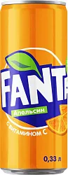 Газ.напиток ФАНТА апельсин ж/б 0.33л