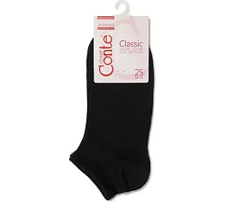 Носки женские КОНТЕ Элегант Классик короткие черные р.25-27 арт.7С-34СП016