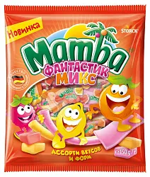 Жевательные конфеты МАМБА Фантастик микс 150г