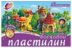 Пластилин ЛУЧ Фантазия восковой со стеком 24цв