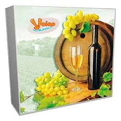 Салфетки ВЕЙРО с рисунком 33*33см 3сл 20шт
