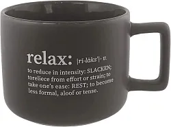 Кружка НАТАМ Релакс графитовая 400мл арт.KRJYD1170A-23026-3