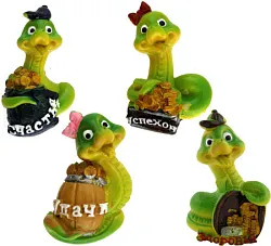 Магнит Змея с бантом 6*4см в ассортименте арт.24126