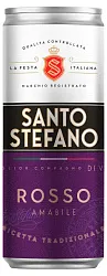 Напиток САНТО СТЕФАНО пивной красный п/сл 7% ст/б 0.25л