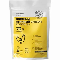 Бульон КРУГЛЫЕ СУТКИ костный куриный м/у 150г