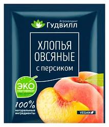 Овсяные хлопья ГУДВИЛЛ с персиком м/у 40г