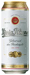 Пиво КЁНИГ Пилснер светлое 4.9% ж/б 0.5л