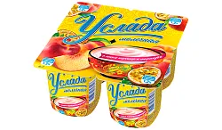 Йогуртовый продукт УСЛАДА персик маракуйя бзмж 1.2% 95г