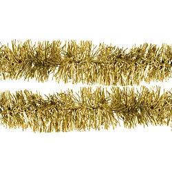 Мишура ТАМ-ТАМ с длинным ворсом золотая Д7 200см арт.MY-203-7