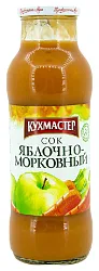 Сок КУХМАСТЕР яблоко морковь с мякотью ст/б 0.68л