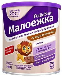 Смесь ПЕДИАШУР Малоежка со вкусом шоколада  ж/б 400г