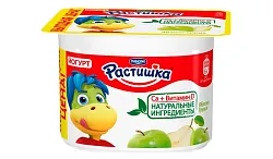 Йогурт РАСТИШКА яблоко груша бзмж 3% 110г