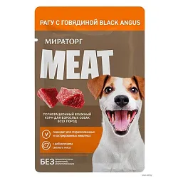 Корм для собак МИРАТОРГ Мит Рагу с говядиной 80г