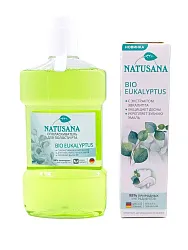 Ополаскиватель НАТУСАНА Био эвкалиптус 475мл+Зубная паста НАТУСАНА Био эвкалиптус 100мл