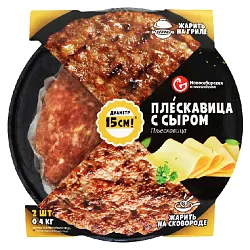 Котлета НПФ Плескавица из мяса цыпленка с сыром охл 400г