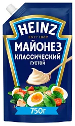 Майонез ХАЙНЦ Классический 67% д/пак 750г