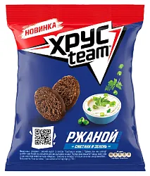 Сухарики ХРУСТИМ с ржаной мукой сметана зелень 100г