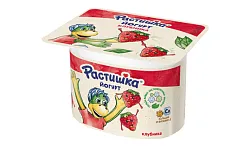 Йогурт РАСТИШКА клубника бзмж 3% 110г