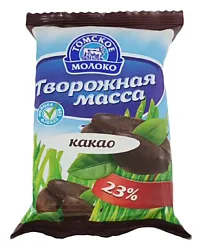 Творожная масса ТОМСКОЕ МОЛОКО какао бзмж 23% 170г