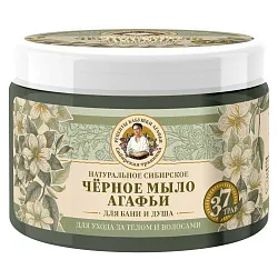 Мыло РЕЦЕПТЫ БАБУШКИ АГАФЬИ Натуральное черное 300мл