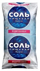 Соль ВАЛЕТЕК Йодированная м/у 1кг