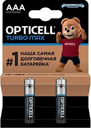 Батарейки ОПТИСЕЛЛ Турбо макс ААА 2шт
