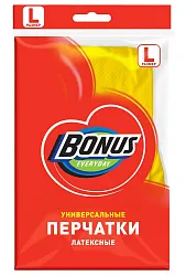 Перчатки латексные БОНУС Универсальные р.L