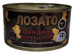 Говядина ЛОЗАТО Домашняя ж/б ключ 325г